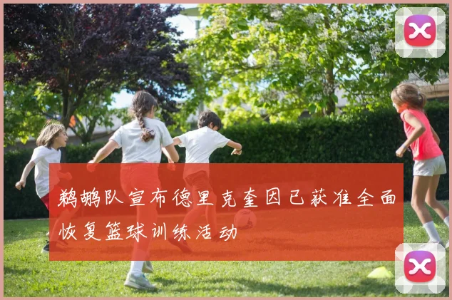 鹈鹕队宣布德里克奎因已获准全面恢复篮球训练活动