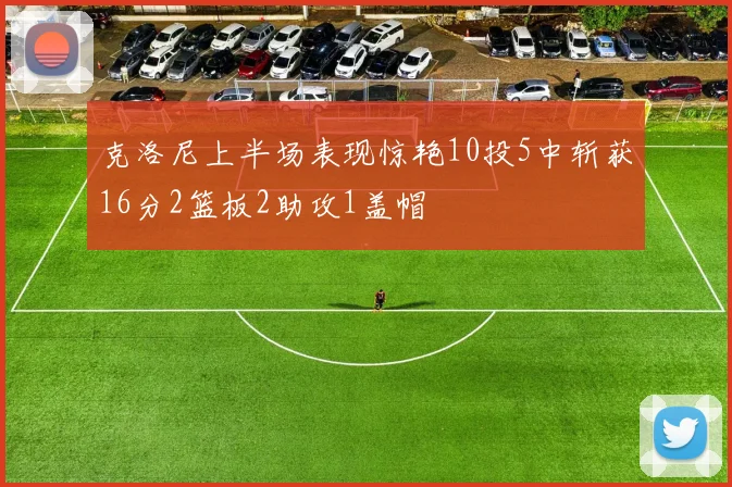 克洛尼上半场表现惊艳10投5中斩获16分2篮板2助攻1盖帽